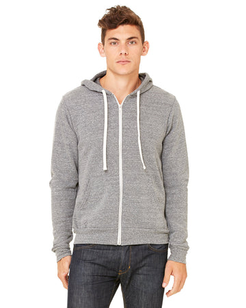 Unisex Triblend Full-zip Sweatshirt