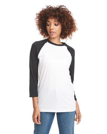 Unisex CVC 3/4 Sleeve Raglan Baseball T-Shirt