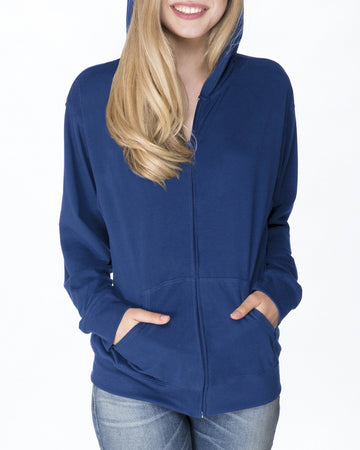 Adult Sueded Full-Zip Hoody