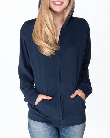 Adult Sueded Full-Zip Hoody