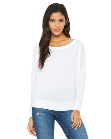 Ladies Long-Sleeve Off Shoulder T-shirt