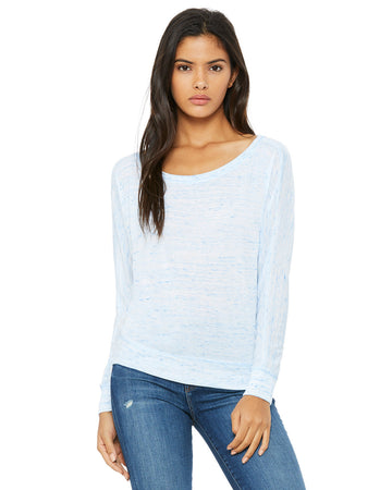 Ladies Long-Sleeve Off Shoulder T-shirt