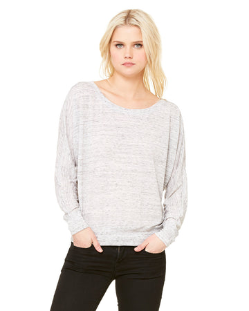 Ladies Long-Sleeve Off Shoulder T-shirt