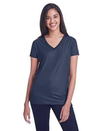 Ladies Liquid Jersey V-Neck T-Shirt