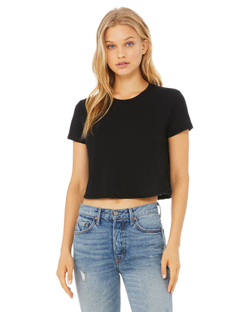 Ladies Flowy Cropped T-Shirt